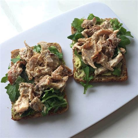Creamy Chicken And Avocado Open Sandwich Recipe Cart
