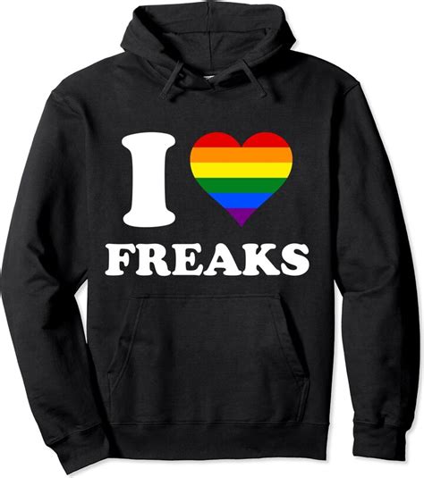 Official Lgbtq Rainbow Heart Graphic Print Designs Lgbt Lesbian Gay Bi Trans I Love Freaks