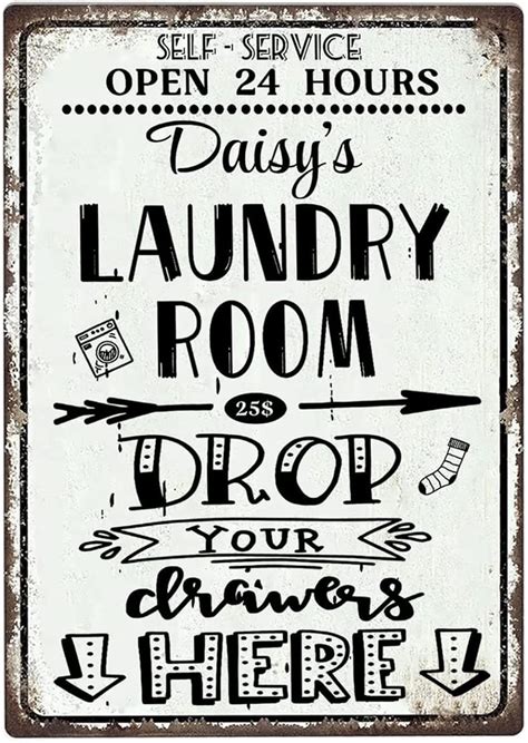 Personalized Laundry Room Sign Drop Your Drawers Here