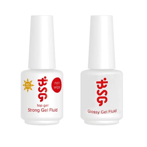 BSG, набор база Glossy Fluid и топ Strong Fluid без УФ-фильтра и без л ...