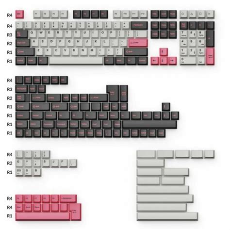 Cherry Profile Double Shot Pbt Full Set Keycaps Dolch Pink Keychron