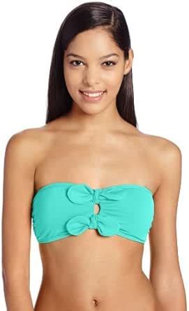 Amazon Juicy Couture Women S Bow Chic Bandeau Bikini Top Dragonfly X Small Clothing