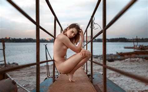 Wallpaper Beach Sand Water Brunette Nude Legs Desktop Wallpaper XXX Walls ID 296905