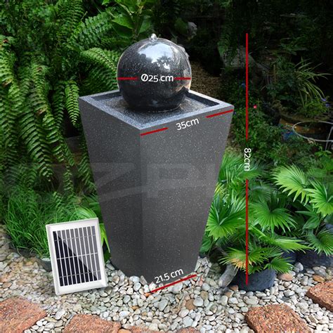 Gardeon Outdoor Water Fountain Features Solar Pump Garden Bird Bath Led