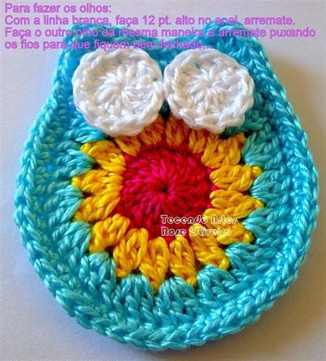 Вязалкино: Аппликация совенок крючком. Мастер-класс