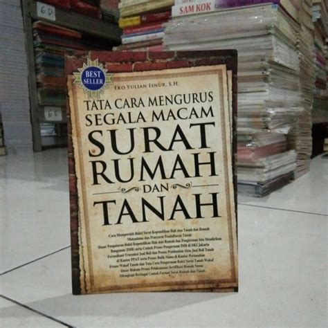 Jual Obral Buku Tata Cara Mengurus Segala Macam Surat Rumah Dan Tanah