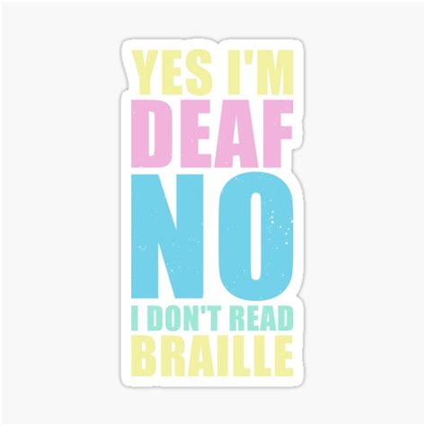 Deaf Pride Hard Of Hearing Sign Language Sticker For Sale By Avlex