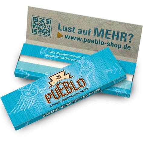 Pueblo Organic Hemp Rolling Paper 50 Blatt In Deiner Tabak Welt