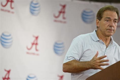 Alabama Football Coach Nick Saban Athletic Director Greg Byrne Address Racial Crisis