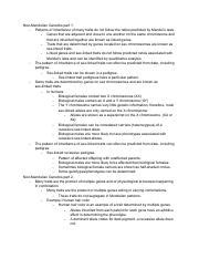 Understanding Non Mendelian Genetics Linked Genes Sex Linked Course