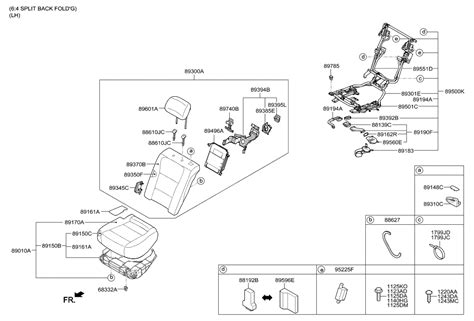 N Genuine Hyundai Frame Assembly Rear Seat Back Lh