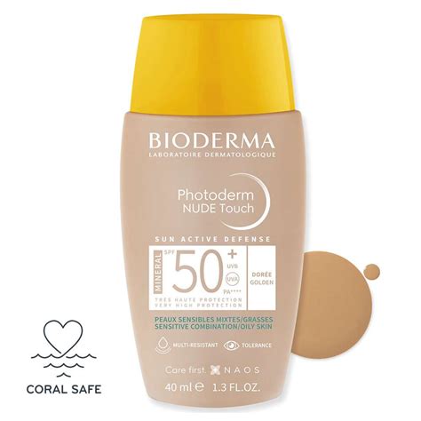Photoderm Nude Touch Dore Tinte Spf 50 40 Ml Bioderma Dermalife