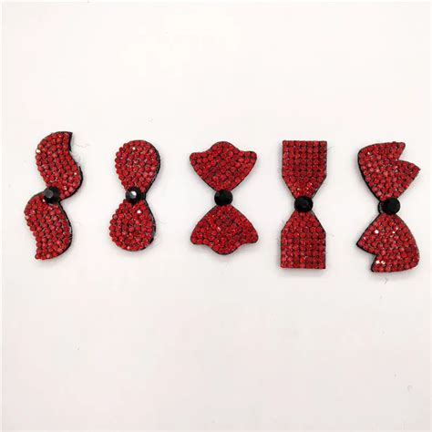 P S Lote Mix Bowknot Forma Diamante Brilhante Acolchoado