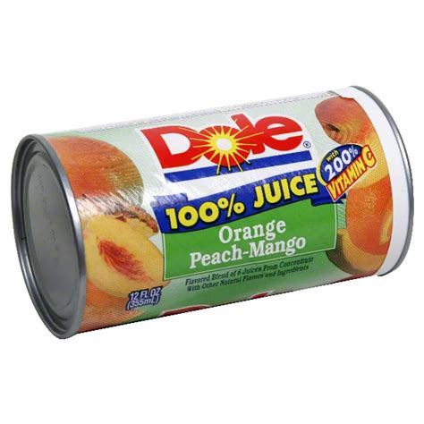 Dole Frozen Orange Peach Mango 100 Juice Blend Shop At H E B