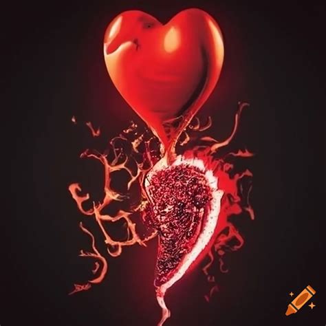 Creative designs representing heartbreak on Craiyon