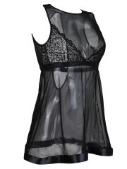 Buy Wholesale Black Lace Babydolls Dress Lingerie Set Chemise Nightwear Online Burvogue