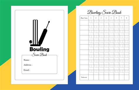 Bowling Score Book 11856241 Vector Art At Vecteezy