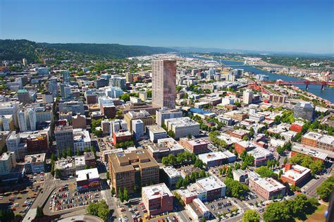 Aerial View Of Portland Photograph By Craig Tuttle Design Pics Fine