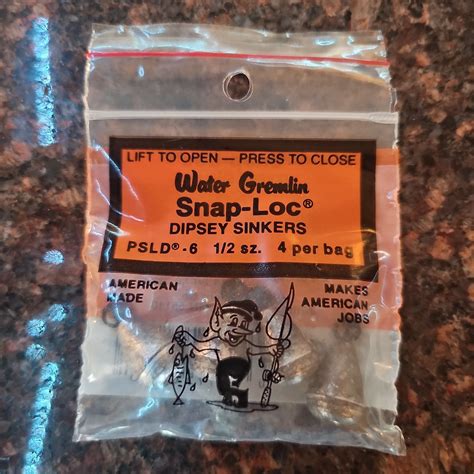 Water Gremlin Snap-Loc Dipsey Sinkers – MasterB&H