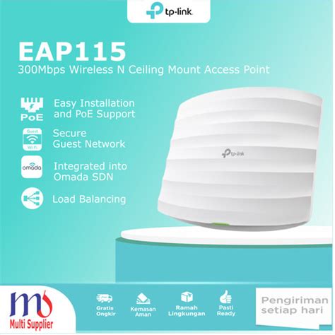 Jual TP-Link EAP115 300Mbps Wireless N Ceiling Mount Access Point EAP ...