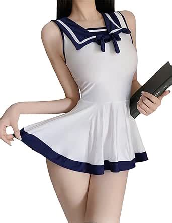 Costume De Cosplay Sexy Pour Femme Lingerie Sailor Moon Sans Manches Bodycon Lastique