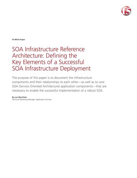 Pdf Soa Infrastructure Reference Architecture Dokumen Tips