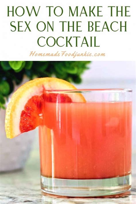 Sex On The Beach Drink Recipe Homemade Food Junkie