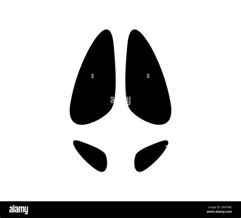 Pig tracks, step, animal footprint, paw print logo design. Farm animal ...