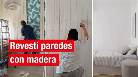 Cómo revestir una pared con maderas Easy Argentina YouTube