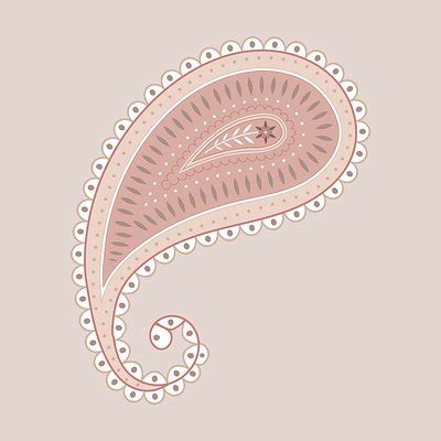 Nude Pink Paisley Png Sticker Premium Png Sticker Rawpixel