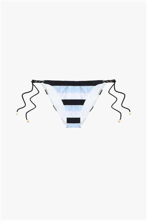 Vix Paula Hermanny Striped Low Rise Bikini Briefs The Outnet