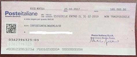 Assegno Postale Quanto Tempo Per Incassarlo Su Banca E Su Posta