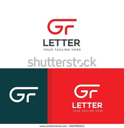 Gf Fg Letter Logo Design Template Stock Vector Royalty Free