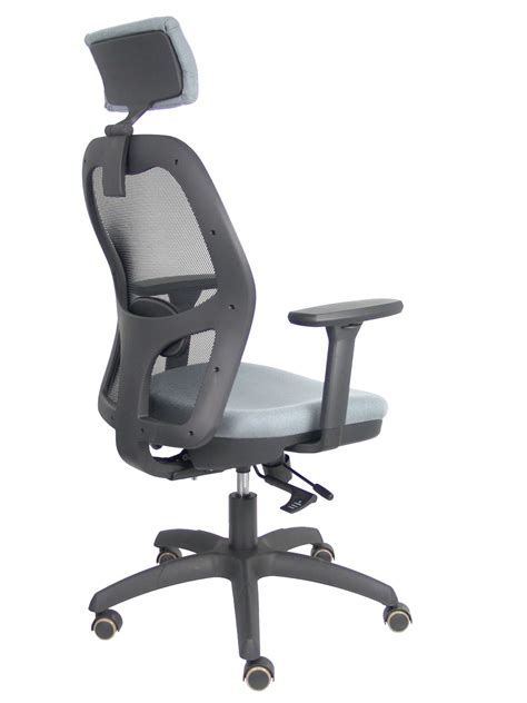 Silla Jorquera Traslack Malla Negra Asiento Bali Gris Brazos 3D