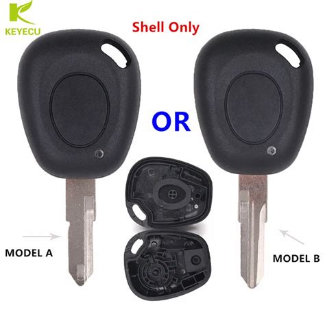 KEYECU Replacement New 1 Button Key Fob Remote Shell Case Uncut Blade