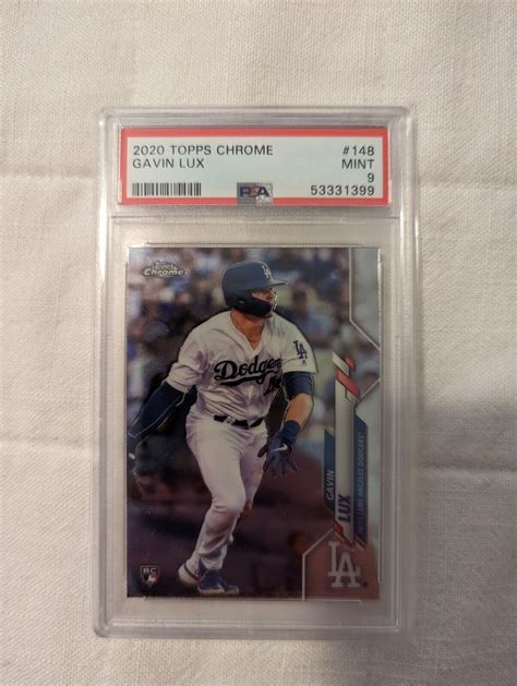 2020 Topps Chrome Gavin Lux Rookie Card RC 148 PSA 9 MINT EBay