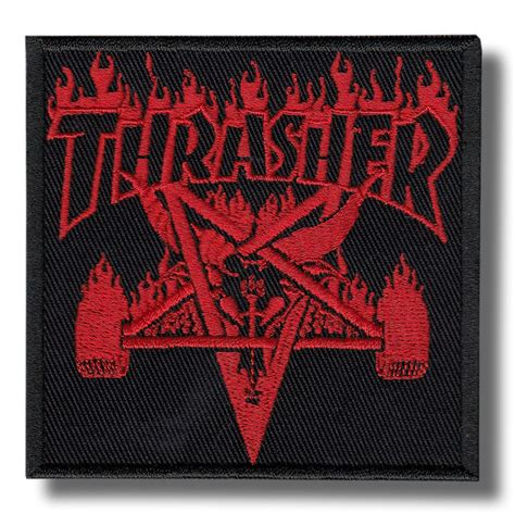 Trasher - embroidered patch 8x8 CM | Patch-Shop.com