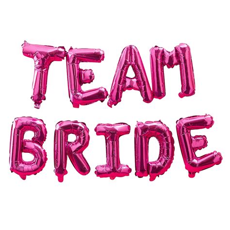 Order Ginger Ray Hot Team Bride Balloon Bunting Pink Now Jomla Ae