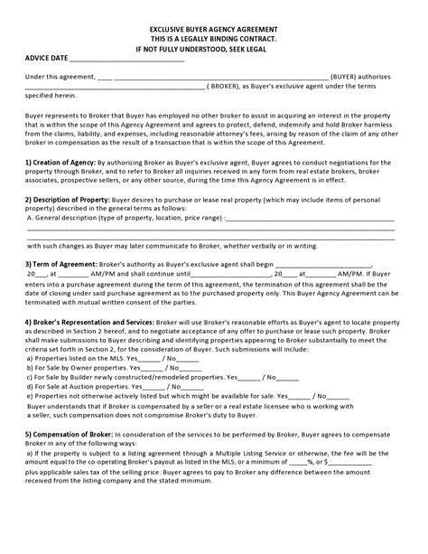 Business Broker Agreement Template