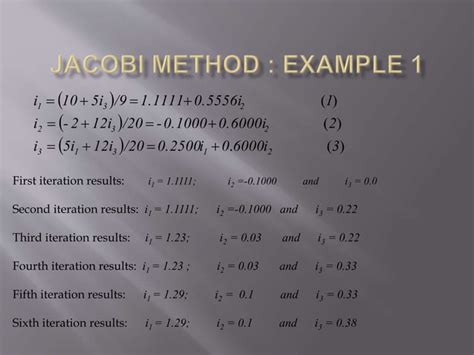 Jacobi method | PPT