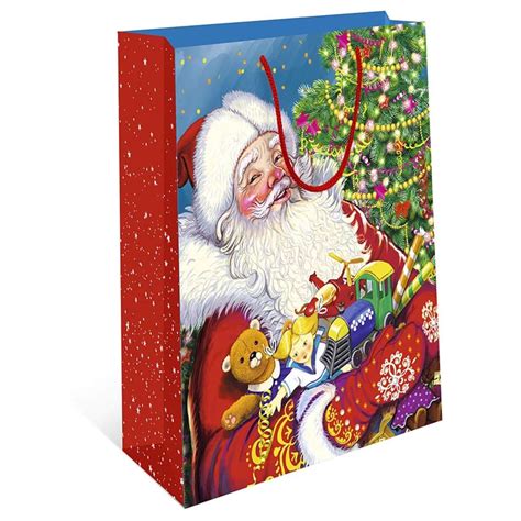 Подарочный бумажный пакет Арт и Дизайн 26х32х12 см. с новым 2024 годом ...