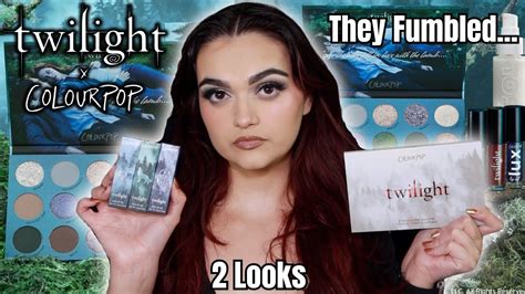 COLOURPOP X TWILIGHT FULL COLLECTION REVIEW 2 Looks Swatches YouTube