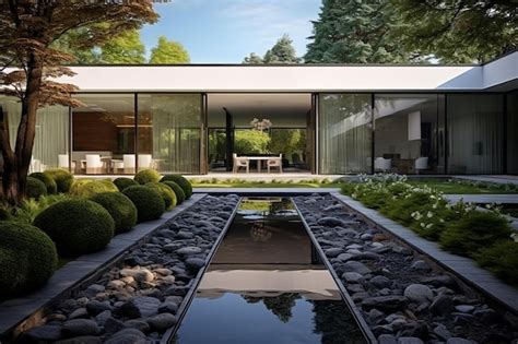 Premium AI Image | Luxury house with garden