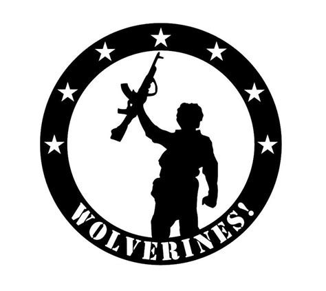 SVG WOLVERINES Red Dawn Digital Download Cutting File - Etsy