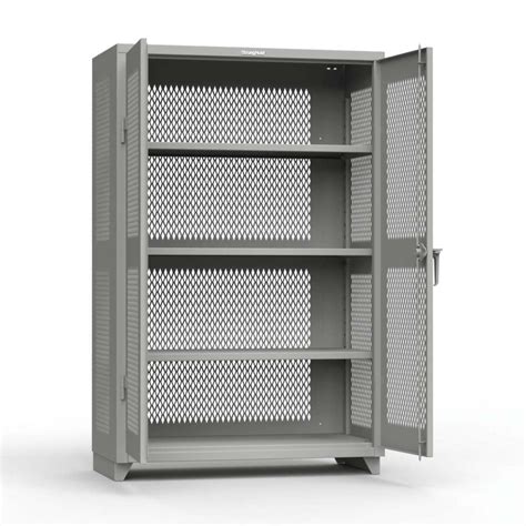 Strong Hold Steel Ventilated Storage Cabinet Wide Deep