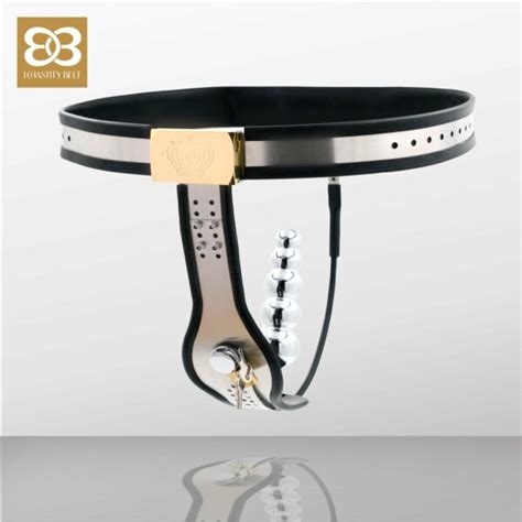 FEMALE CHASTITY BELT ANAL PLUG DILDO SM2 Chastity Cage