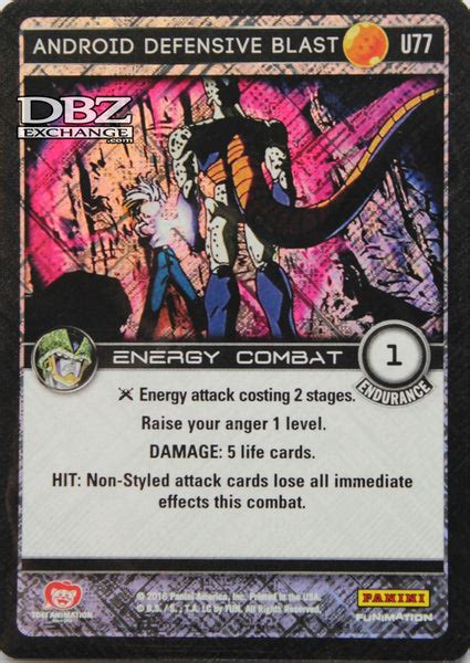 Dbz Ccg U77 Android Defensive Blast Dbz Exchange