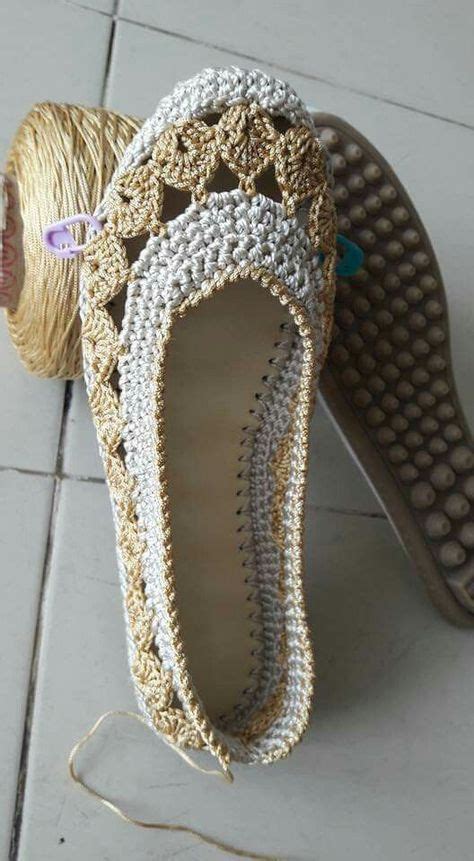 Zapatos de ganchillo, Zapatos tejidos a gancho, Zapatos tejidos para damas