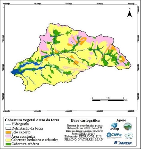 Cobertura Vegetal E Uso Da Terra Na Bacia Hidrogr Fica Do C Rrego Do