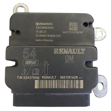 Renault Traffic Vauxhall Opel Vivaro Airbag Ecu A C